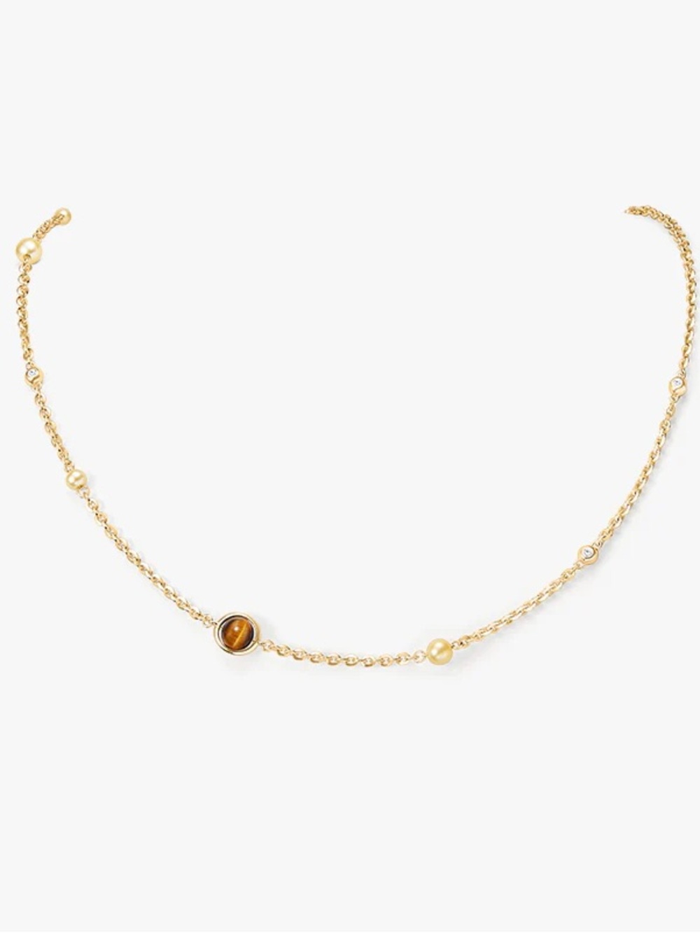 Lola Rose New Tiger's Eye and Freshwater Pearl Necklace